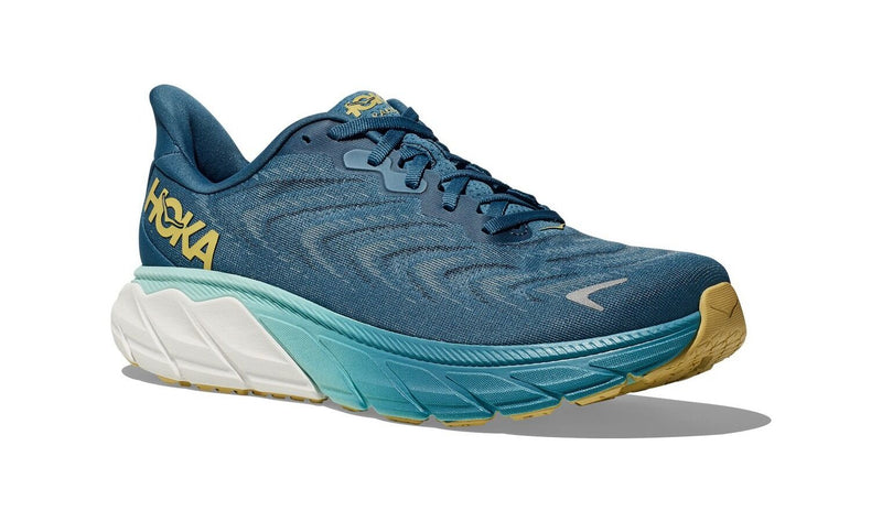 Load image into Gallery viewer, Hoka Arahi 6 Mens Running Shoes in Bluesteel / Sunlit Ocean (2023) - US 11.5-2
