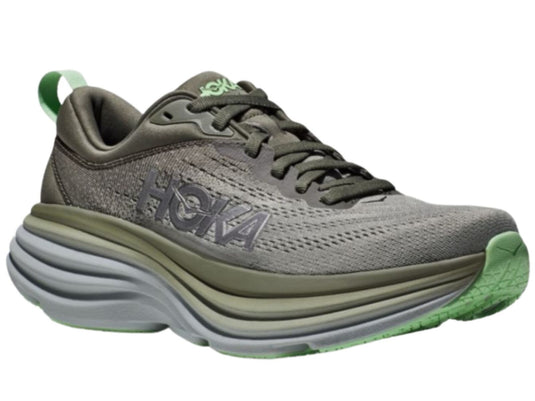 Hoka Bondi 8 Men’s Running Shoes in Olive Haze / Mercury (2023) - US 10.5-4