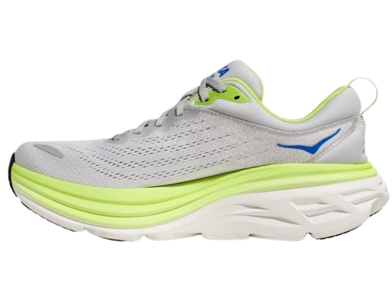 Load image into Gallery viewer, Hoka Bondi 8 Mens Running Shoes in Stardust / Lettuce (2023) - US 11.5-4

