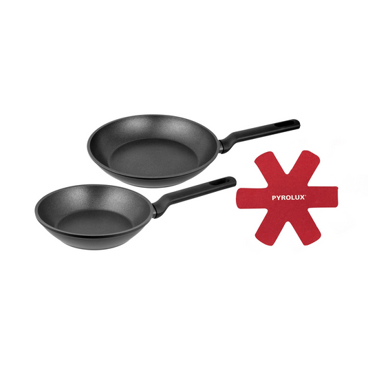 2-Piece Pyrolux Xtreme Non-Stick Induction Compatible Fry Pan Set - 20cm/26cm-1