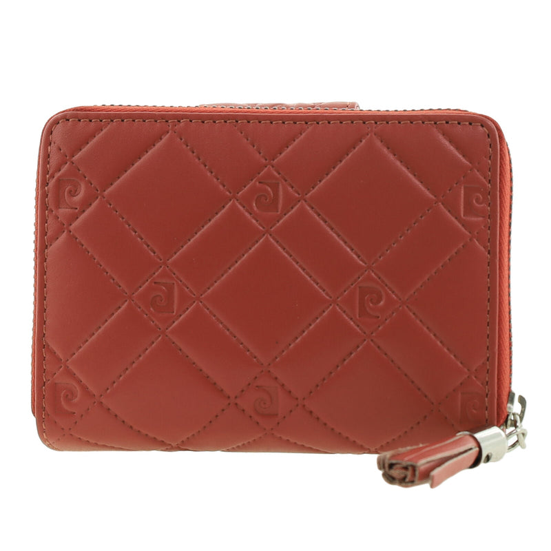 Load image into Gallery viewer, Pierre Cardin Quilted Leather Zip Around Bi-Fold Wallet w/ RFID Protection in Tobasco Red-3
