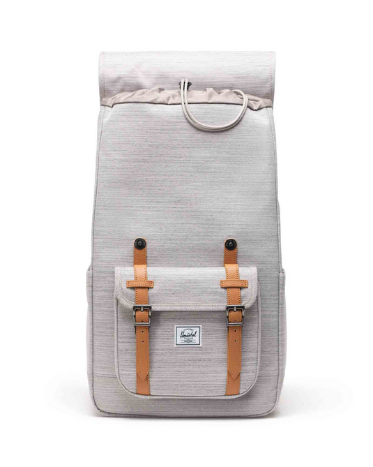 Herschel 30L Little America Backpack Bag w/ 15" Laptop Sleeve in Light Grey Crosshatch-3