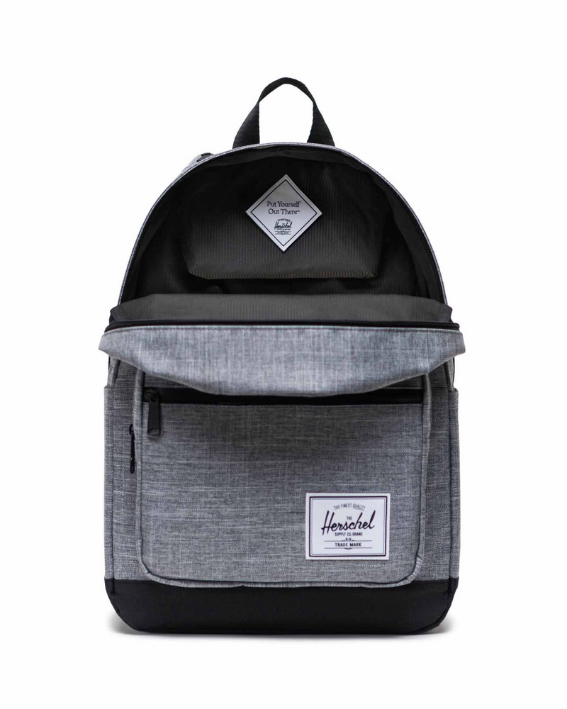 Load image into Gallery viewer, Herschel 25L Pop Quiz Backpack Bag w/ 15" Laptop Sleeve in Raven Crosshatch-3
