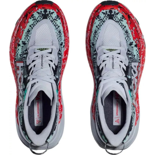 Womens HOKA Speedgoat 6 Trail Running Shoes in Gull / Stormy Skies - Size 11-4