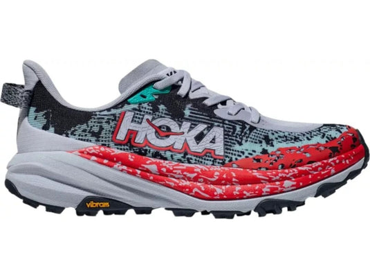 Womens HOKA Speedgoat 6 Trail Running Shoes in Gull / Stormy Skies - Size 11-1