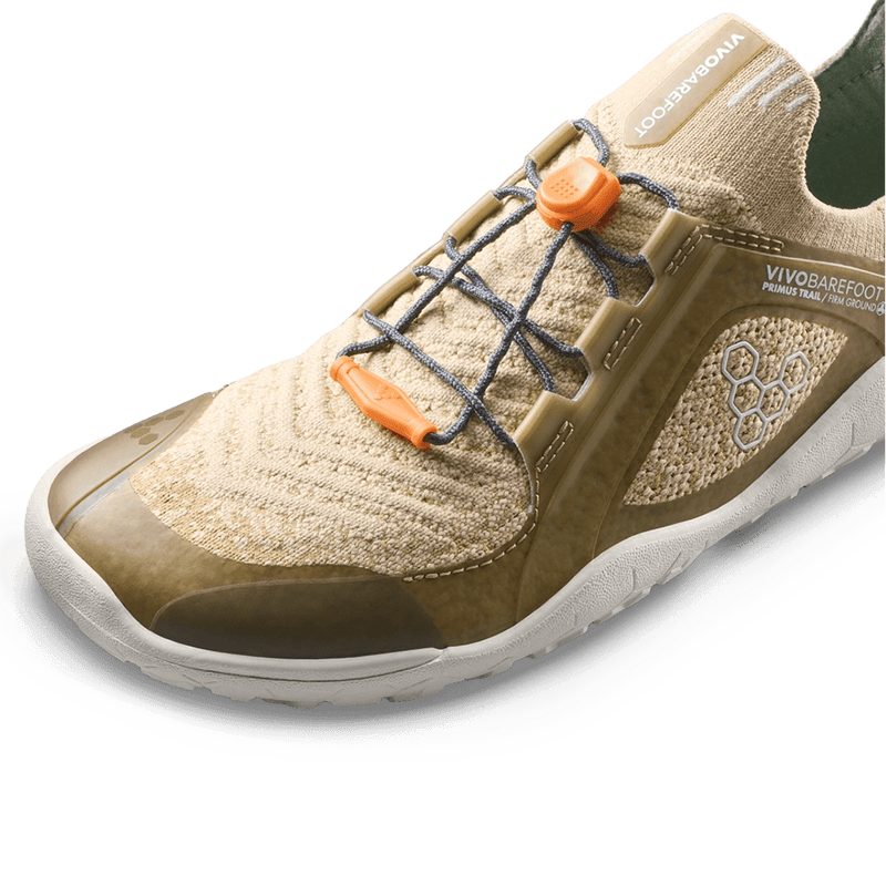 Load image into Gallery viewer, Vivobarefoot Primus Trail Knit FG Juniors Barefoot Trail Shoe – Peyote

