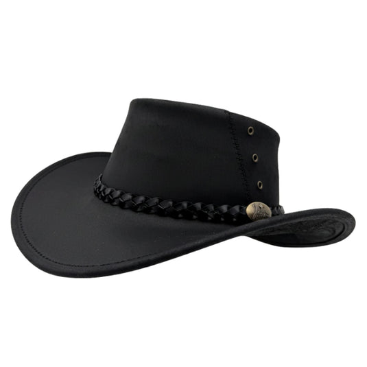 Jacaru 1153 Magpie Hat – Oiled Bovine Leather | UPF 50+ | 10-Year Warranty | Made in Australia