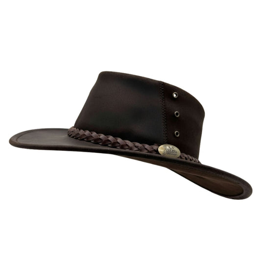 Jacaru 1153 Magpie Hat – Oiled Bovine Leather | UPF 50+ | 10-Year Warranty | Made in Australia
