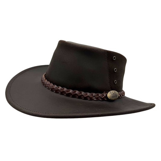 Jacaru 1153 Magpie Hat – Oiled Bovine Leather | UPF 50+ | 10-Year Warranty | Made in Australia