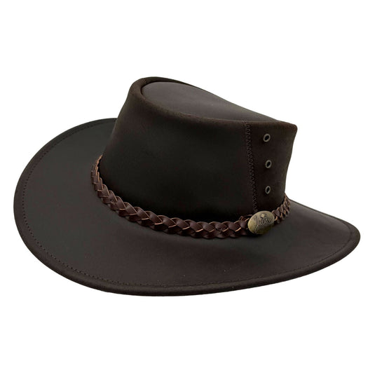 Jacaru 1153 Magpie Hat – Oiled Bovine Leather | UPF 50+ | 10-Year Warranty | Made in Australia