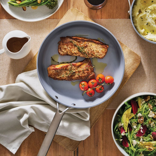 Pyrolyx NEXGEN Ceramic Fry Pan 30cm Ivory | Recycled Aluminium, Non-Toxic Swiss Coating-3