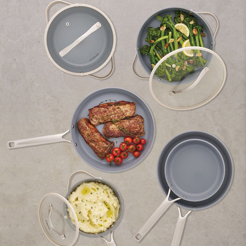 Load image into Gallery viewer, 24cm Pyrolux NEXGEN Casserole 4.4L Ivory | Ceramic Non-Stick, Induction Base, Oven Safe-4
