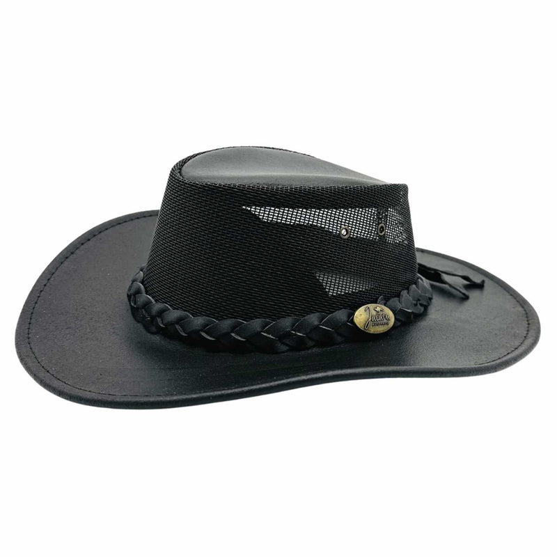 Load image into Gallery viewer, Jacaru 116 Dingo Koolaroo Hat – Leather &amp; Mesh Breeze | Made in Australia
