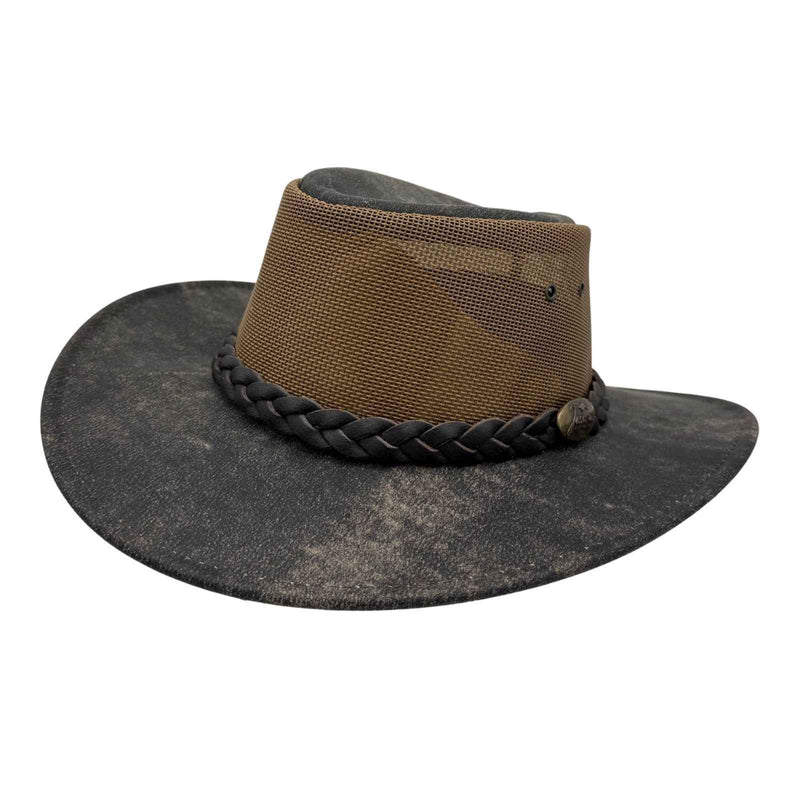Load image into Gallery viewer, Jacaru 116 Dingo Koolaroo Hat – Leather &amp; Mesh Breeze | Made in Australia
