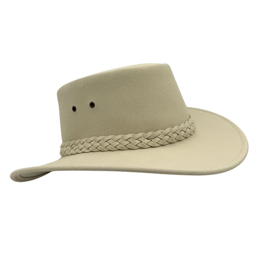Jacaru 1180 Soaker Hat – Unisex Synthetic Suede | UPF 50+ | Made in Australia