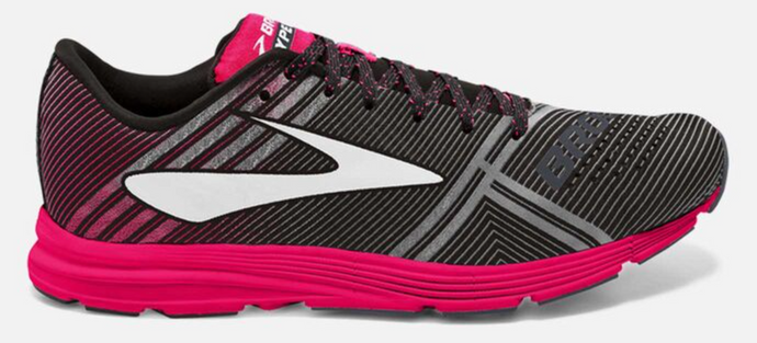 Brooks Womens Hyperion Sneakers Shoes Athletic Running - Black/Diva Pink-0