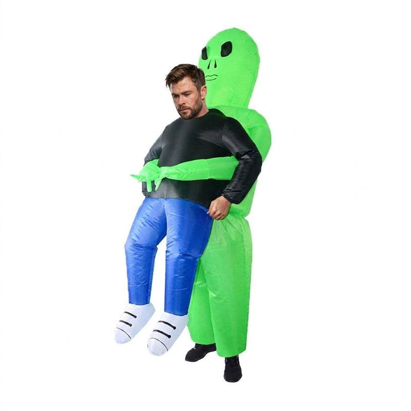 Load image into Gallery viewer, Adult Inflatable Alien Abduction Costume Funny Fancy Dress - One Size-0
