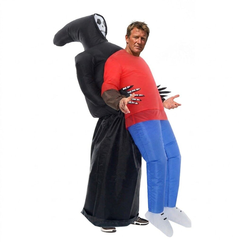Load image into Gallery viewer, Adult Inflatable Grim Reaper Costume Funny Halloween Fancy Dress - One Size-0
