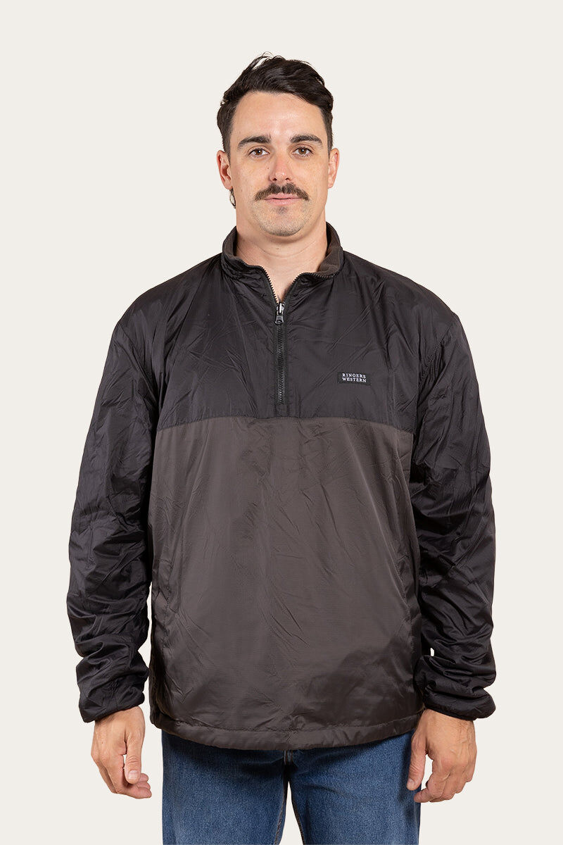 Load image into Gallery viewer, Ringers Western 2-in1 Pathfinder Mens Reversible Jacket Ripstop Fleece in Black-6
