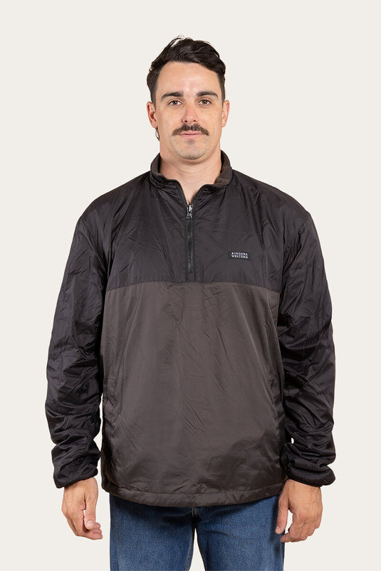Ringers Western 2-in1 Pathfinder Mens Reversible Jacket Ripstop Fleece in Black-5