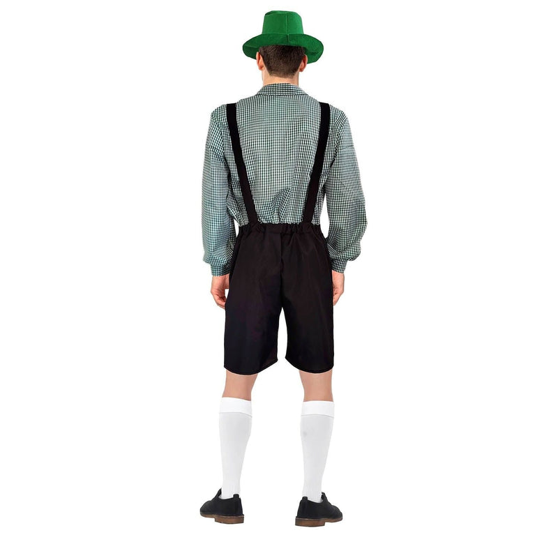 Load image into Gallery viewer, Adult Green Checkered Beer Man Oktoberfest Costume Halloween Cosplay Dress Up-3
