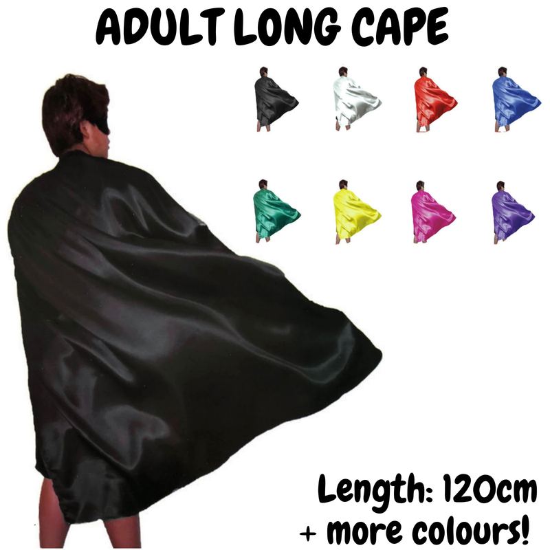 Load image into Gallery viewer, ADULT CAPE Costume Cloak Halloween Fancy Dress Coat Jacket Superhero Book Week-1
