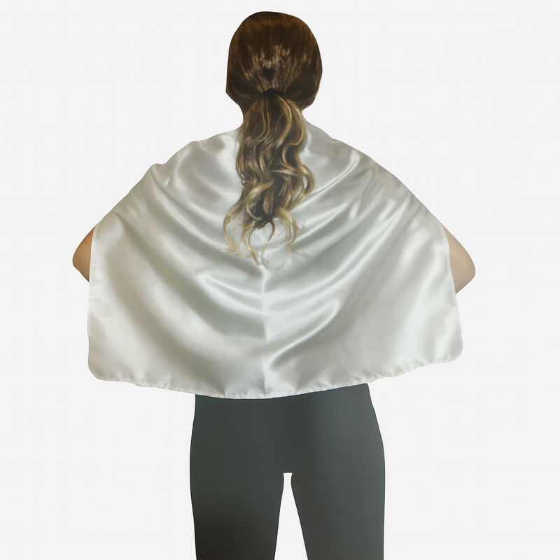 Load image into Gallery viewer, SHORT CAPE Kids Childrens Party Costume Vampire Coat School Team Colours - White-1
