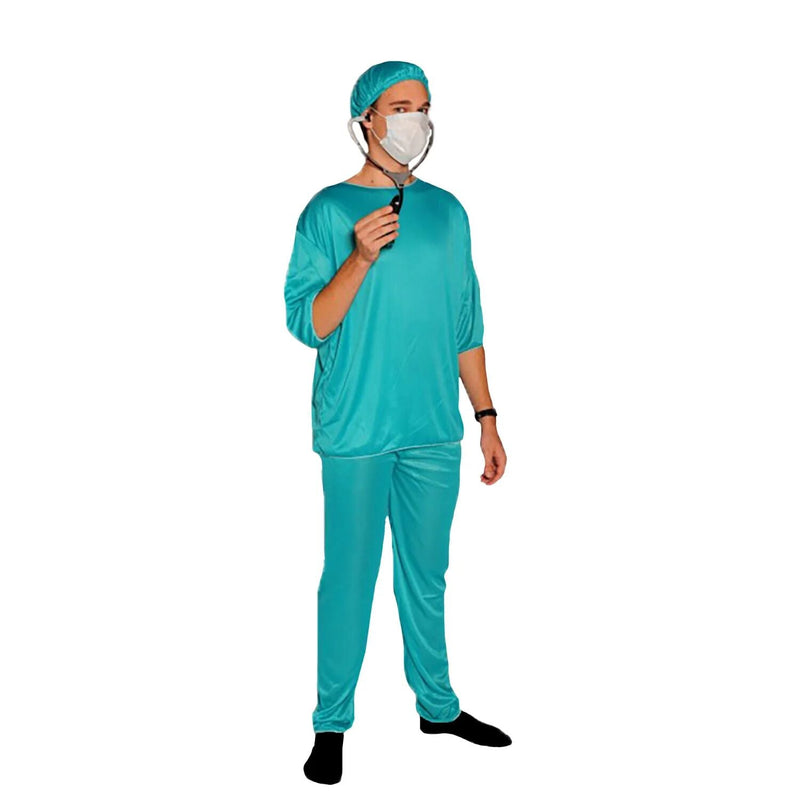 Load image into Gallery viewer, Doctor Scrubs Mens Costume with Surgical Face Mask Hospital Halloween Dress Up-0
