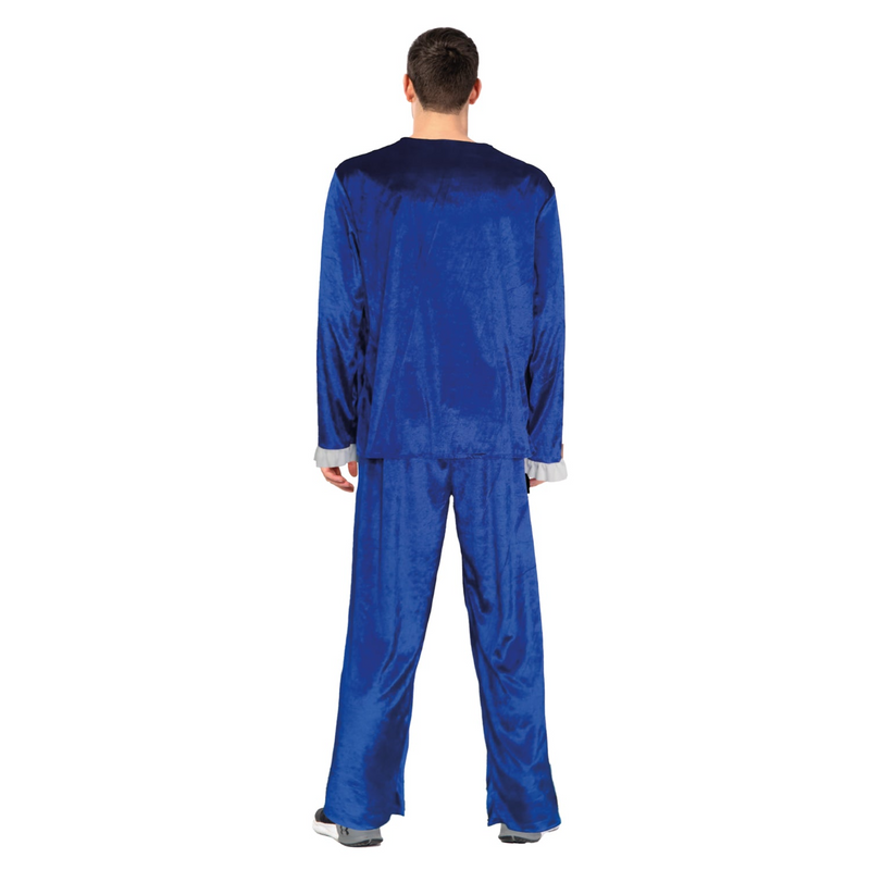 Load image into Gallery viewer, Adult 70s "Groovy" Mens Blue Suit Party Costume Austin Powers Mojo Man-3
