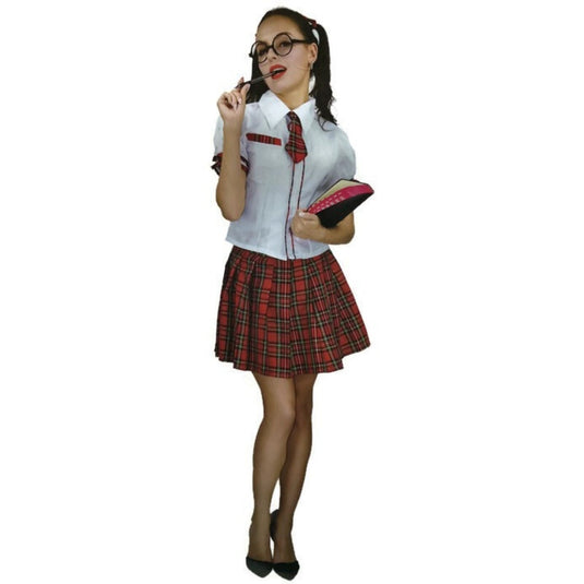 Adult School Girl Costume Cosplay Student Uniform Role Play Party Womens-0