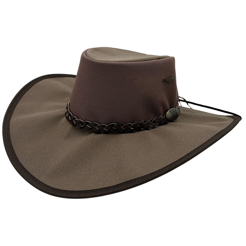 Load image into Gallery viewer, Jacaru 126 Parks Koolaroo Hat – Canvas &amp; Mesh | Chinstrap | Made in Australia

