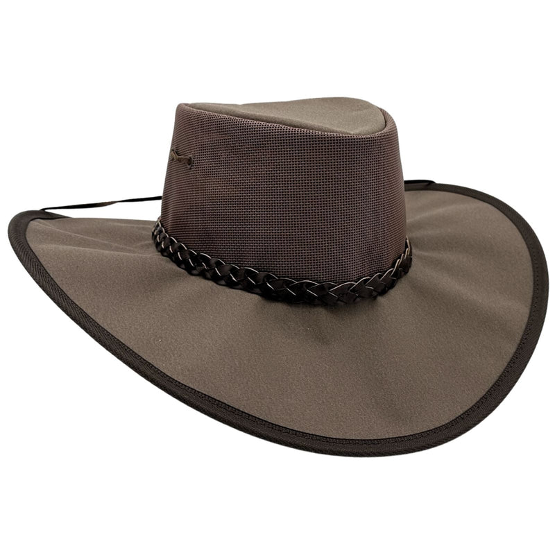 Load image into Gallery viewer, Jacaru 126 Parks Koolaroo Hat – Canvas &amp; Mesh | Chinstrap | Made in Australia
