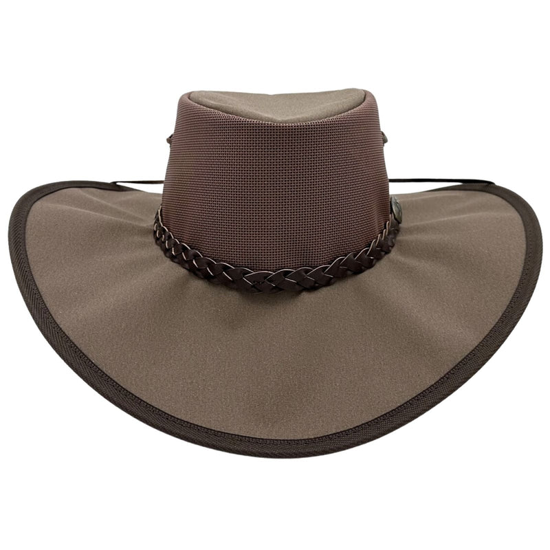 Load image into Gallery viewer, Jacaru 126 Parks Koolaroo Hat – Canvas &amp; Mesh | Chinstrap | Made in Australia
