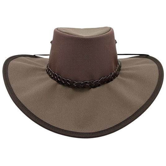 Jacaru 126 Parks Koolaroo Hat – Canvas & Mesh | Chinstrap | Made in Australia