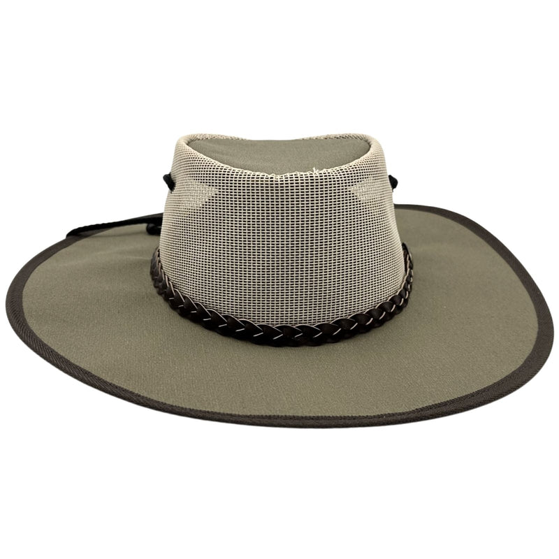 Load image into Gallery viewer, Jacaru 126 Parks Koolaroo Hat – Canvas &amp; Mesh | Chinstrap | Made in Australia
