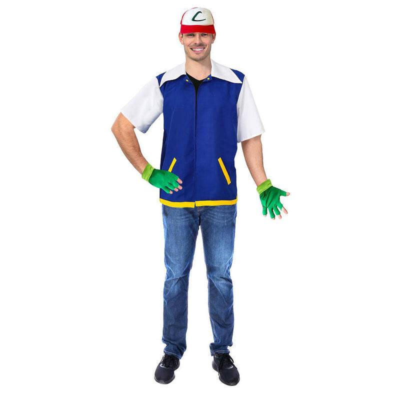 Load image into Gallery viewer, Monster Trainer Ash Ketchum Pokemon Book Week Adult Costume-0
