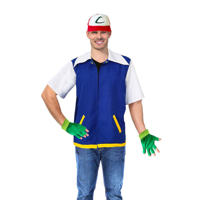 Load image into Gallery viewer, Monster Trainer Ash Ketchum Pokemon Book Week Adult Costume-2
