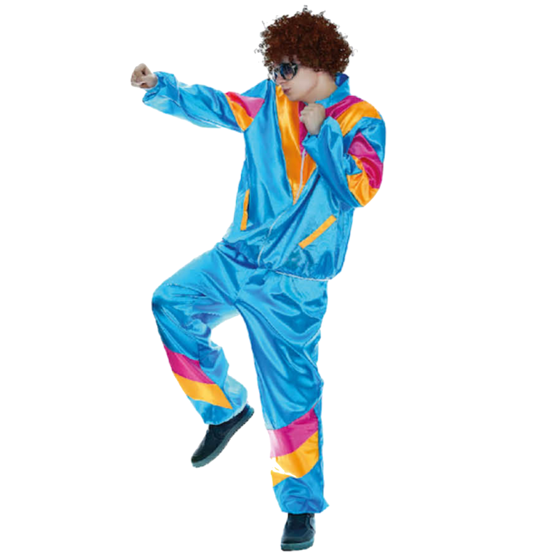 Load image into Gallery viewer, Adult 80s Mens Tracksuit Man Retro Neon 1980s Costume-1
