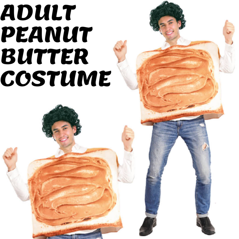 Load image into Gallery viewer, Adult Peanut Butter Costume Halloween Oktoberfest Sandwich Party Funny Outfit-1
