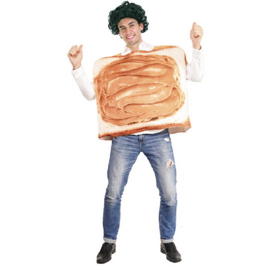 Adult Peanut Butter Costume Halloween Oktoberfest Sandwich Party Funny Outfit-3