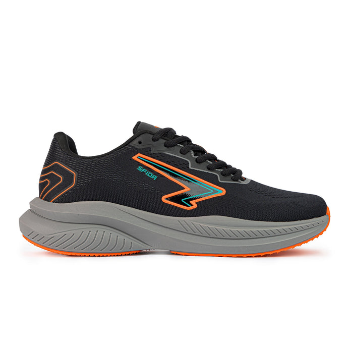 Brazen Mens Runner - Black/Orange/Teal-0