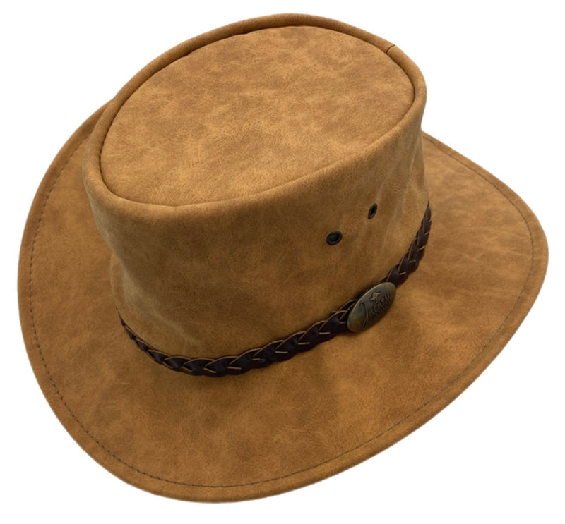Load image into Gallery viewer, Jacaru 1301A Children's Hat – Vegan Leather | UPF 50+ | Made in Australia
