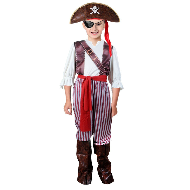 Load image into Gallery viewer, Children Pirate First Mate Costume Classic Buccaneer Set - 6-9 10-12 Years-1
