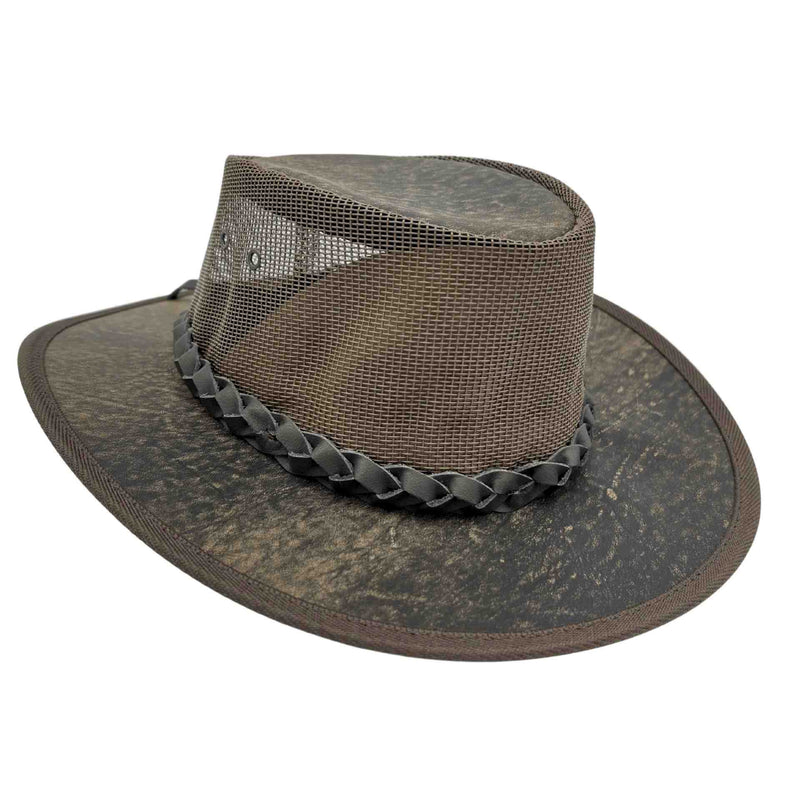 Load image into Gallery viewer, Jacaru 130 Roo Koolaroo Hat – Kangaroo Leather | Side Snap
