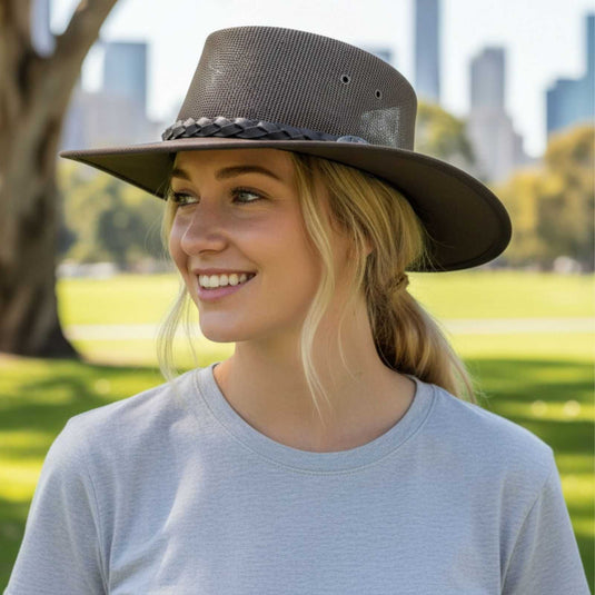 Jacaru 130 Roo Koolaroo Hat – Kangaroo Leather | Side Snap
