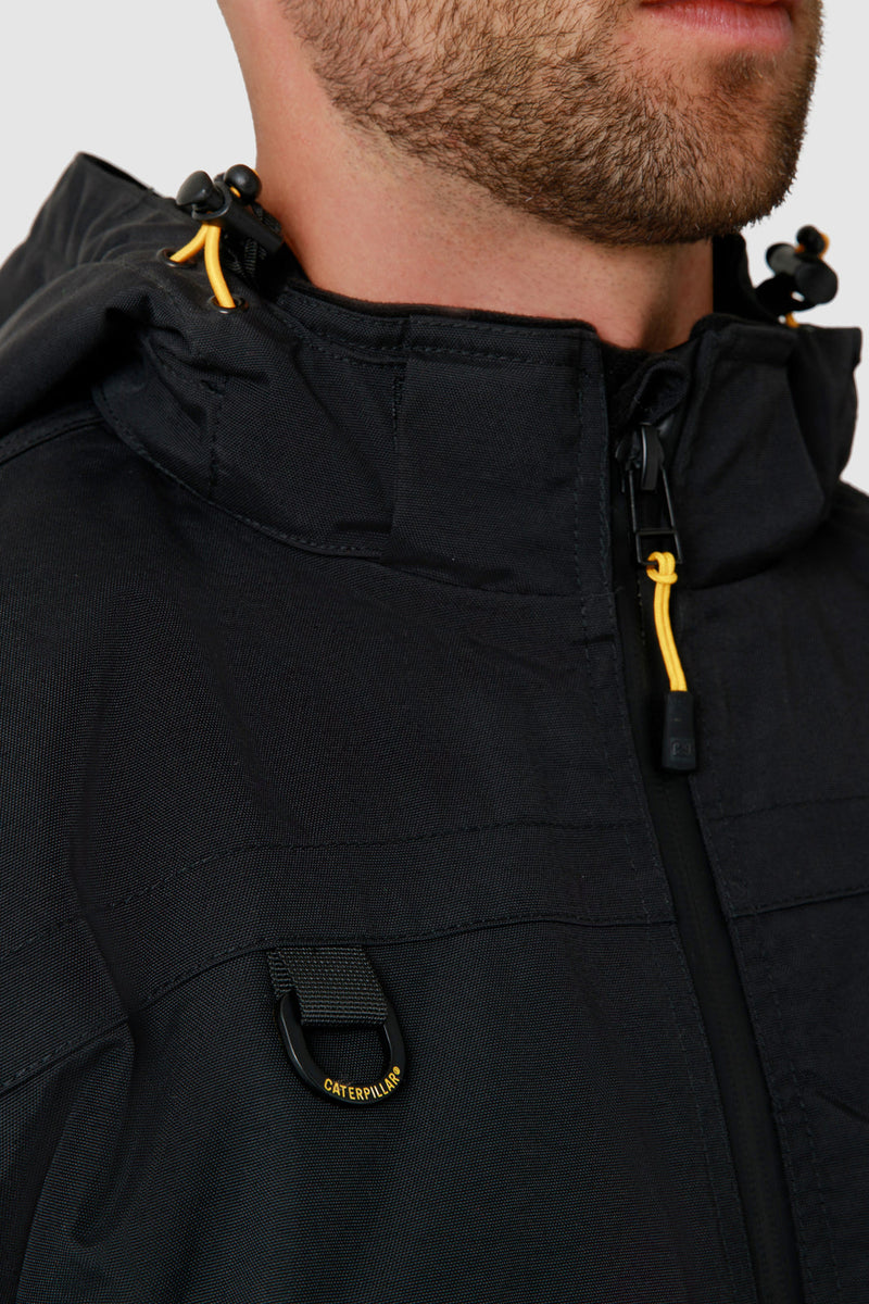 Load image into Gallery viewer, Caterpillar Mens Waterproof Zip Jacket w Hood Chinook CAT Winter Ski in Black-4
