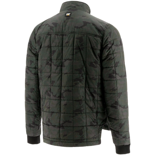 Caterpillar Mens Terrain Jacket Quilted Insulated Water Resistant - Night Camo-3