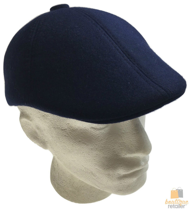 Load image into Gallery viewer, MENS NEWSBOY HAT Cabbie Gatsby 20s Ivy Cap Flat Driving Sun Flat Plain - Navy-1
