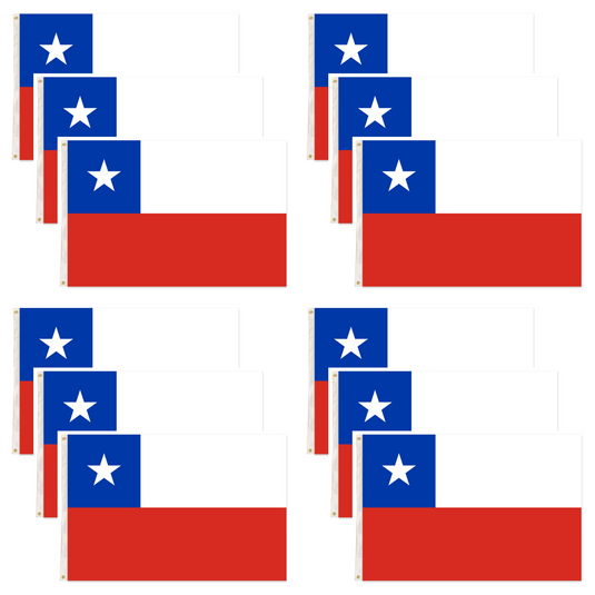 12x Chile Country Flag National Olympics 150cm x 90cm Chileno Chili Chi Chi Chi-1