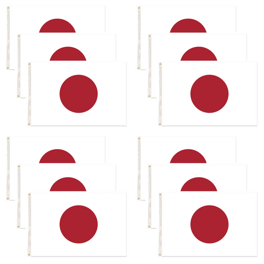 12x Japan Country Flag Japanese Heavy Duty - 150cm x 90cm-0